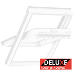 Dakea Good Opaque White Painted Centre Pivot Roof Window KAV B3310
